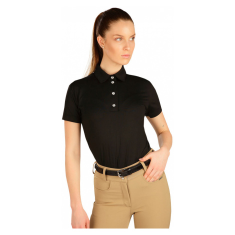 Litex Polo tričko dámske s krátkym rukávom J1276 čierna