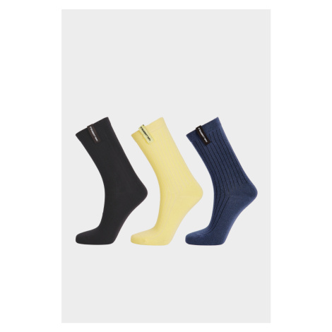 Ponožky 3-Pack Karl Lagerfeld K/Essential Tag Socks 3P Modrá