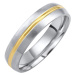 Snubný oceľový prsteň DAKOTA pre mužov aj ženy