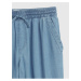 Modré dievčenské nohavice cargo Washwell