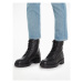 Calvin Klein Jeans Outdoorová obuv Combat Mid Laceup Wl Lth YM0YM00847 Čierna