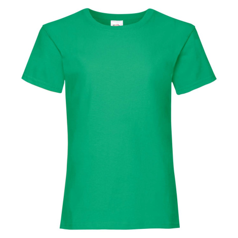 Valueweight Fruit of the Loom Girls' Green T-shirt