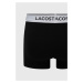 Boxerky Lacoste (3-pak) pánske, čierna farba