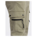 Kaki pánske cargo jogger nohavice Ombre Clothing