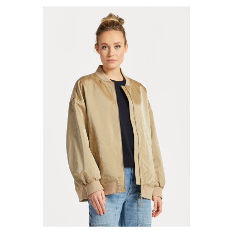 BUNDA GANT SATIN BOMBER HORN BEIGE