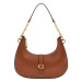 Guess  KUBA TOP ZIP SHOULDER BAG  Kabelky Hnedá