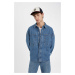 DEFACTO Oversize Wide Fit Cotton Jean Long Sleeve Basic Shirt