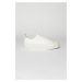 AC&Co / Altınyıldız Classics Men's White Laced Flexible Comfortable Sole Patternless Sneaker Sho