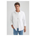 DEFACTO Regular Fit Oxford Long Sleeve Shirt