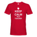 Pánské tričko pre učiteľa s motívom Keep calm I'm teacher