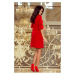 Dámské šaty model 6879799 červená M - numoco