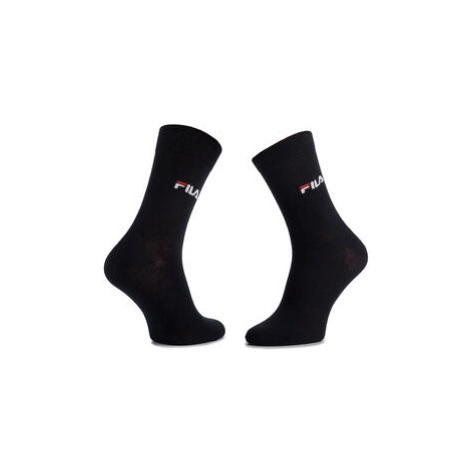 Fila Súprava 3 párov vysokých ponožiek unisex F9630 Tmavomodrá