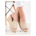 KYLIE FASHIONABLE FLIP-FLOPS ON THE COUD shades of brown and beige