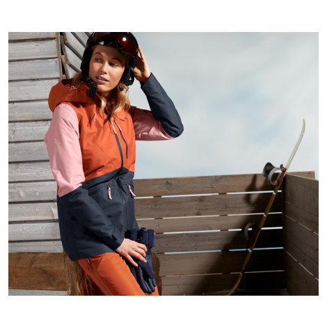 Lyžiarska a snoubordová bunda, dizajn colorblocking Tchibo