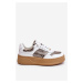 Ladies comfortable sports shoes GOE LL2N4052 white-beige