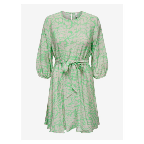 Light Green Women's Patterned Dress ONLY Celina - Women
