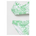 Dvojdielne detské plavky Abercrombie & Fitch zelená farba