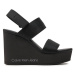 Calvin Klein Jeans Sandále Wedge Sandal Webbing In Mtl YW0YW01479 Čierna