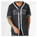 Karl Kani Serif Pinstripe Baseball Shirt Black/White - Pánske - Tričko Karl Kani - Čierne - 6033