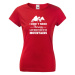 Dámske tričko pre turistky a cestovateľky s potlačou Hory
