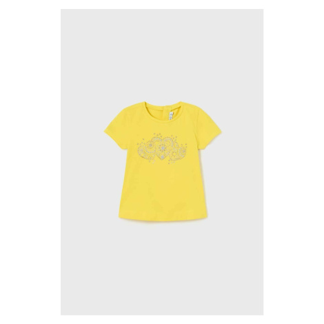 Tričko pre bábätko Mayoral žltá farba