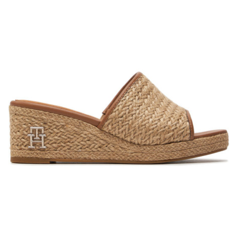 Tommy Hilfiger Espadrilky Th Rope Wedge Sandal FW0FW07927 Béžová