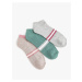 Koton 3-Piece Booties Socks Set Stripe Patterned Multi Color