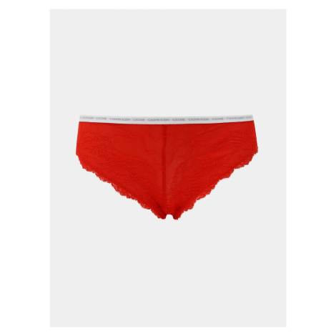 Červené čipkované nohavičky Calvin Klein Underwear