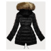 Čierno-hnedá dámska zimná bunda (MHM-W556)