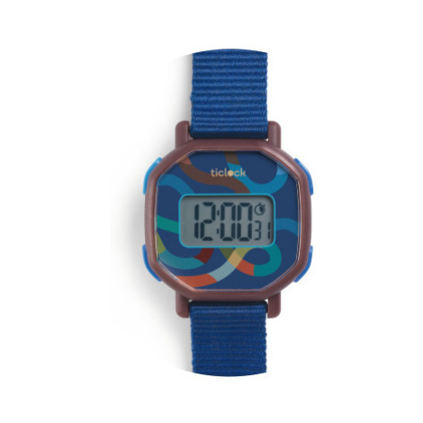 Detské digitálne hodinky - Modrý had