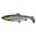 Savage gear gumová nástraha 4d rattle shad trout sinking green silver - 12,5 cm 35 g