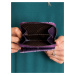 Vzorovaná malá fialová peňaženka