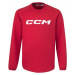 CCM Locker Room Fleece Crew SR Red SR Hokejová mikina