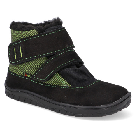 Barefoot detské zimné topánky Fare Bare - A5143211+A5243211 zelené