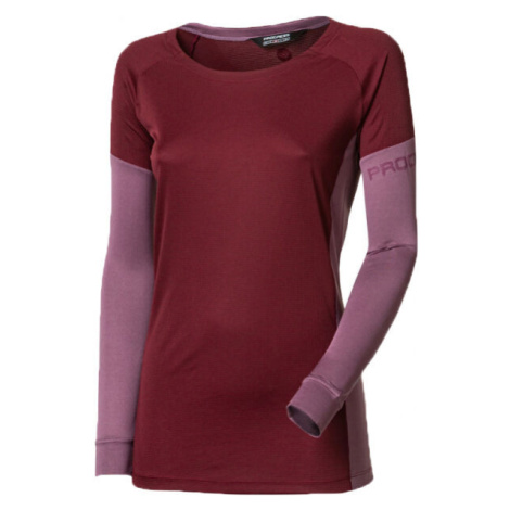 PROGRESS PATRONA Dámske bežecké tričko s dlhým rukávom, fialová, veľkosť