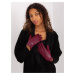 Women's touch gloves burgundy