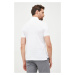 Bavlnené polo tričko Emporio Armani biela farba, jednofarebný, 8N1FQ2 1JTKZ
