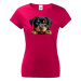 Dámské tričko s potlačou Rotvajler - tričko pre milovníkov psov