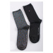 Dámske čierne ponožky Sock Dot - dvojbalenie