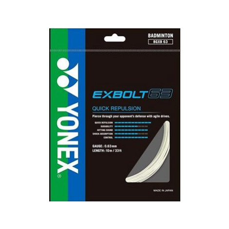 Yonex EXBOLT 63, 0,63 mm, 10 m, WHITE