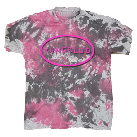 Yungblud tričko Scratch Logo Oval Šedá