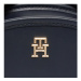 Tommy Hilfiger Kabelka Th Monotype Half Moon Camera Bag AW0AW16774 Tmavomodrá