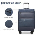 KONO British Traveller set 3 kufrov s TSA zámkom 40/75/117L - navy