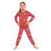 Dievčenské pyžamo 032/163 Gnomes3 - CORNETTE Červená
