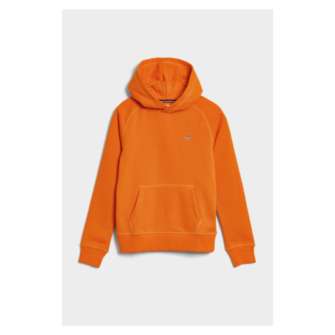 MIKINA GANT SHIELD HOODIE VIVID ORANGE