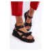 Women's Sandals with Bow D&A Black