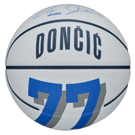 Wilson NBA PLAYER ICON MINI BSKT LUKA Mini basketbalová lopta, biela, veľkosť