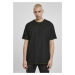 Heavy Oversized Contrast Stitch Tee Black/Electric Lime