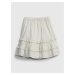 GAP Detská sukňa stripe skirt Biela