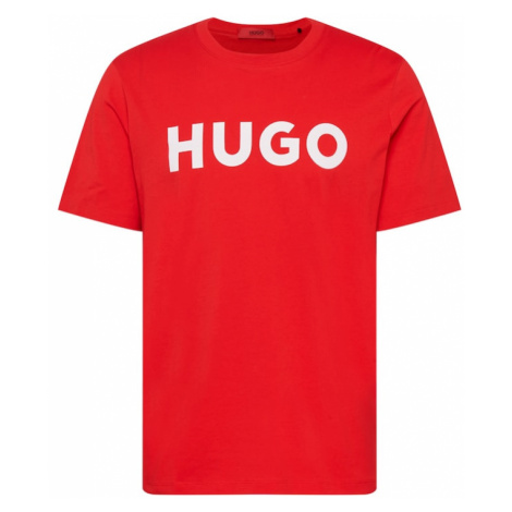 HUGO Tričko 'Dulivio'  svetločervená / biela Hugo Boss